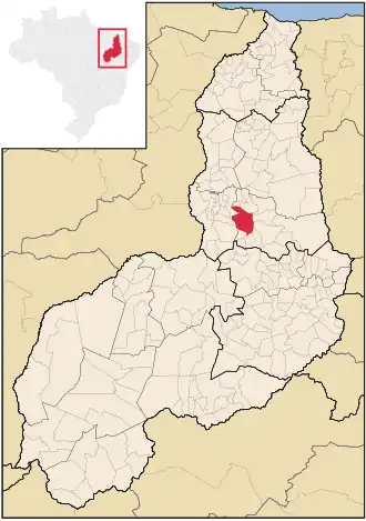 Kaart van Elesbão Veloso