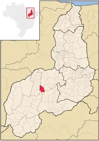 Kaart van Eliseu Martins