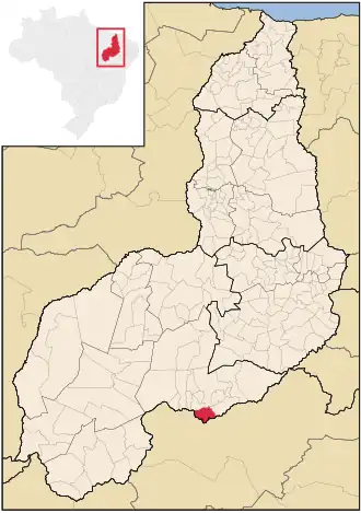 Kaart van Fartura do Piauí