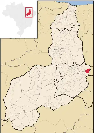 Kaart van Fronteiras