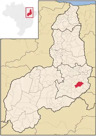 Kaart van Jacobina do Piauí