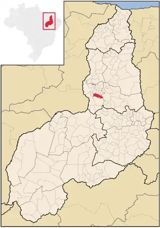 Kaart van Jardim do Mulato