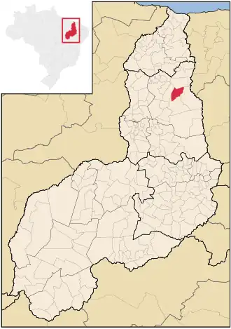 Kaart van Juazeiro do Piauí