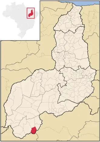 Kaart van Júlio Borges