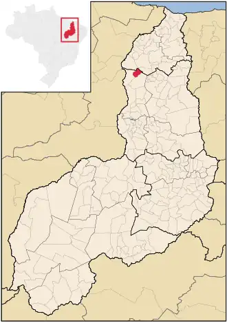 Kaart van Lagoa Alegre