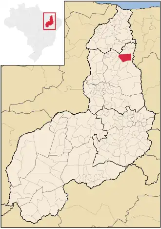 Kaart van Milton Brandão