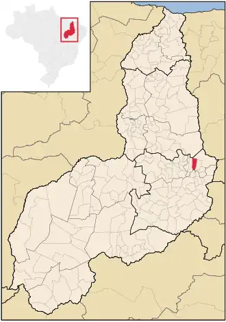 Kaart van Monsenhor Hipólito