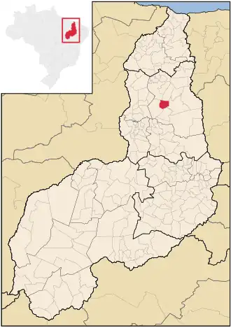 Kaart van Novo Santo Antônio