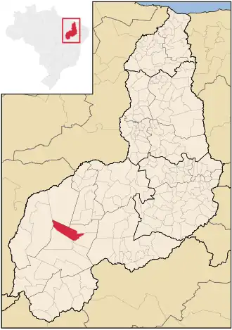 Kaart van Palmeira do Piauí