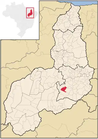 Kaart van Pedro Laurentino