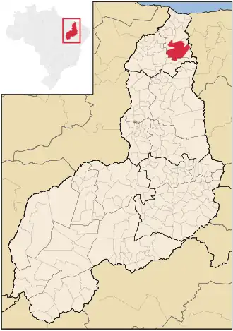 Kaart van Piracuruca