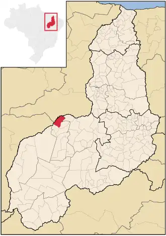 Kaart van Porto Alegre do Piauí