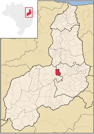Kaart van São Francisco do Piauí