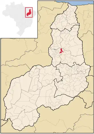 Kaart van São Miguel da Baixa Grande