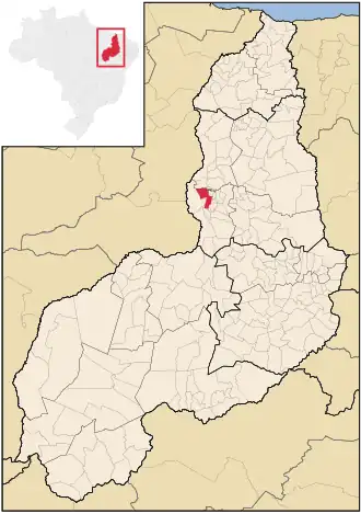 Kaart van São Pedro do Piauí