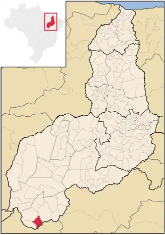 Kaart van Sebastião Barros