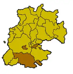 Locatie van Piazza Armerina in Enna