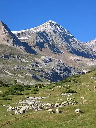 De noordwand van de Pic du Taillon