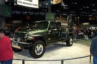 Jeep Gladiator op de Chicago Auto Show in 2005