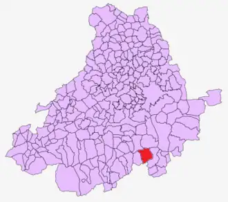 Kaart van Piedralaves