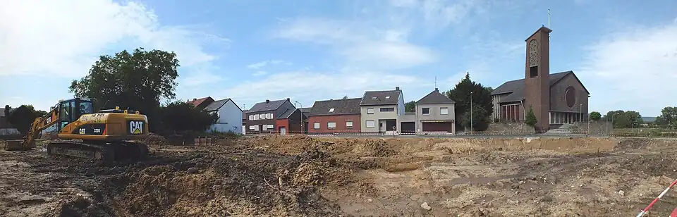 Het dorp Inden vlak voor de sloop