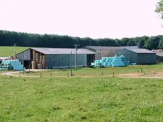 De bij de abdij behorende boerderij