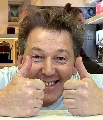 Pierre Marcolini in zijn winkel aan de Grote Zavel (2019)