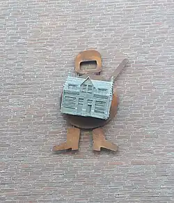 Kunstwerk van Niels van Bunningen uit 2020 aan de Piersonstraat