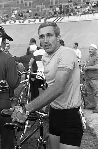 Piet van der Touw bij de WK voor amateurs in 1963