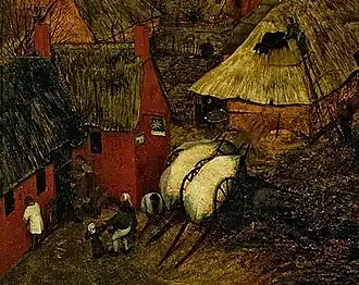 Tafereel buiten de kroeg