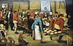 Bruiloftsmaal in de schuur