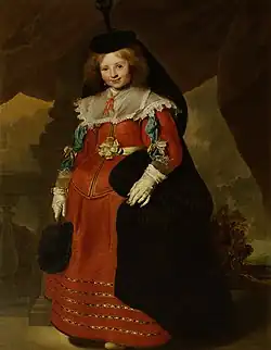 Portret van Emerantia Beresteyn, 1634 door Pieter Soutman