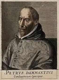 Bisschop Petrus Damant (afbeelding uit Flandria illustrata, 1641)
