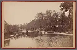 De brug rond 1880 vastgelegd door Pieter Oosterhuis (zonder hekwerk)