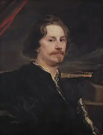 Portret van Pieter Soutman door Antoon van Dyck