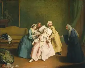 Pietro Longhi, Flauwvallen, 1740