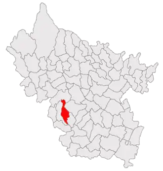 Kaart van Pietroasele