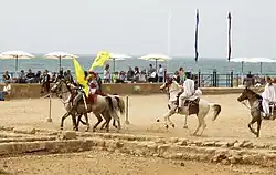 Romeinse reënactment in het vroegere hippodroom