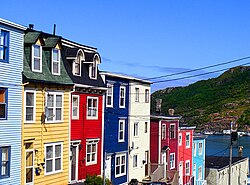 Typische kleurrijke huizen