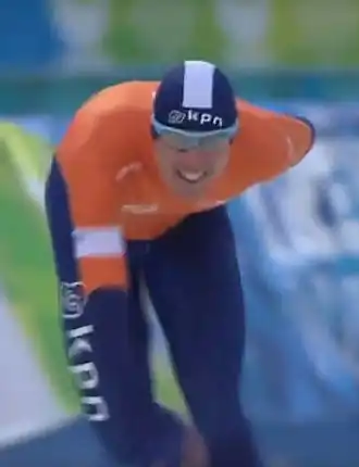 Pim Cazemier tijdens de Winter Universiade van 2013