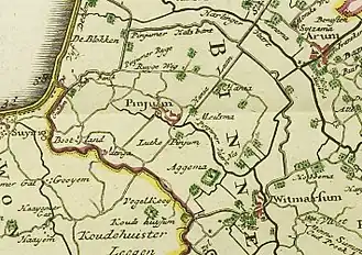 Pingjum met Gulden Halsband in de Atlas Schotanus (1718)