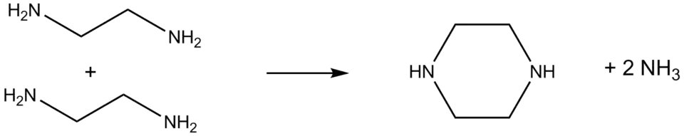 Synthese van piperazine