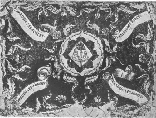 Siermotieven, inv. 2538r, ca. 1440-1450, pen, bister en sporen van potlood op papier, 21,5&nbsp;×&nbsp;28,5