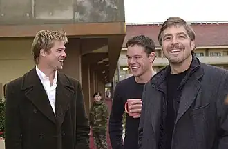 Brad Pitt, Matt Damon en George Clooney