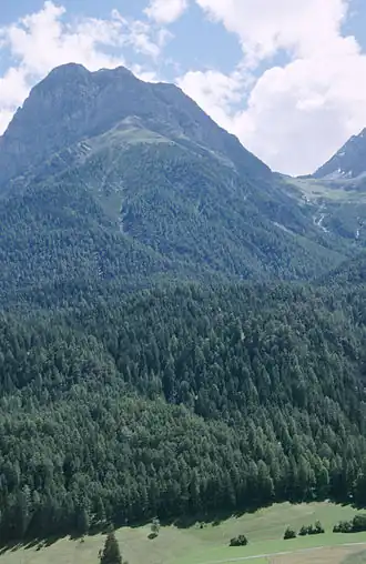 De Piz Lischana vanuit het noordwesten