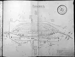 Sporenplan van Puigcerdà in 1931.