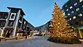 Kerstboom in Andorra la Vella op de Plaça de la Rotonda