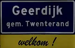 Geerdijk plaatsnaambord