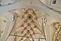 Plafondschildering middenschip ter hoogte van de dooptuin