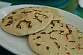 Pupusas, het nationale en meest bekende voedsel van El Salvador.